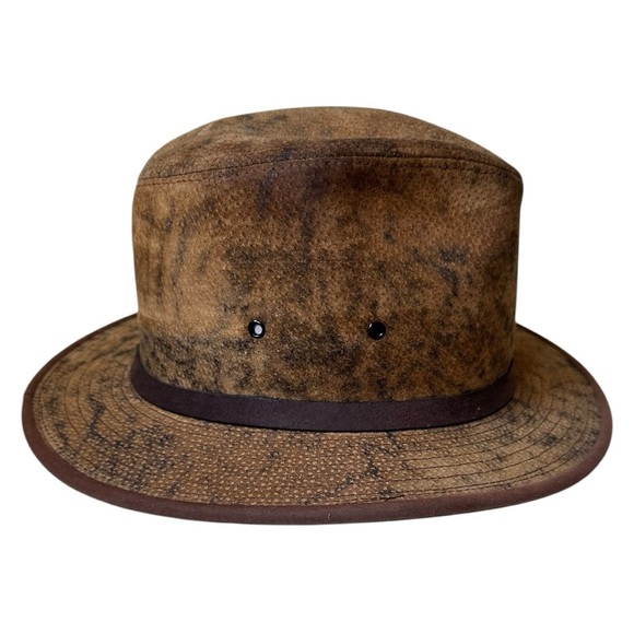 Hatquarters by Henschel brown leather outback/cowboy hat – Made in USA, Size M - Picture 3 of 8